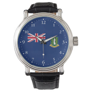 Flagge der Britischen Jungfrau Armbanduhr