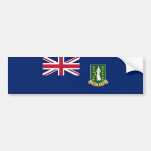 Flagge der Britischen Jungfrau Autoaufkleber
