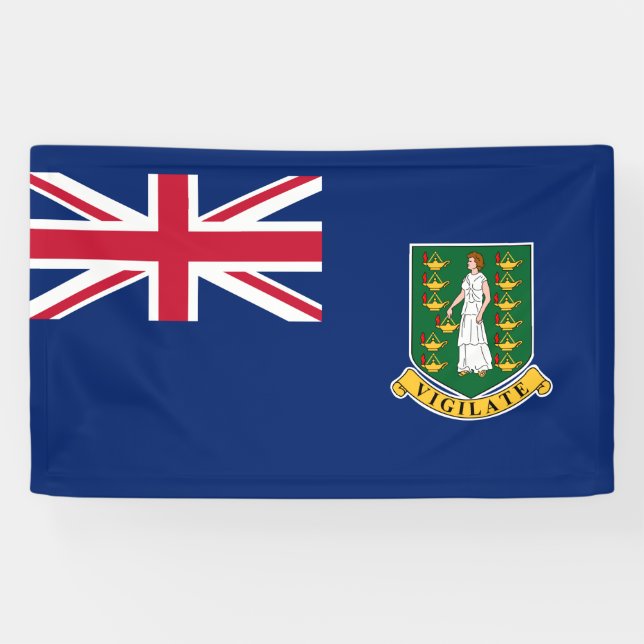 Flagge der Britischen Jungfrau (BVI) Banner (Horizontal)