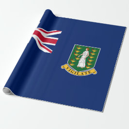 Flagge der Britischen Jungfrau (BVI) Geschenkpapier