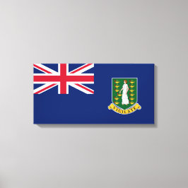 Flagge der Britischen Jungfrau (BVI) Leinwanddruck