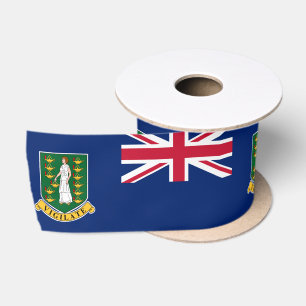 Flagge der Britischen Jungfrau (BVI) Satinband