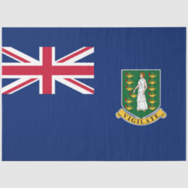 Flagge der Britischen Jungfrau (BVI) Seidenpapier