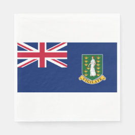 Flagge der Britischen Jungfrau (BVI) Serviette