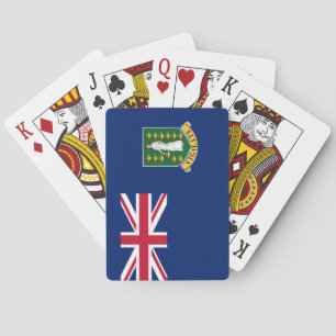 Flagge der Britischen Jungfrau (BVI) Spielkarten