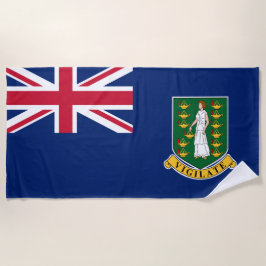 Flagge der Britischen Jungfrau (BVI) Strandtuch