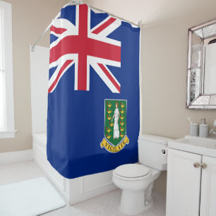 Flagge der Britischen Jungfrau Duschvorhang