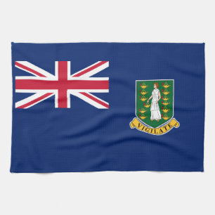 Flagge der Britischen Jungfrau Geschirrtuch