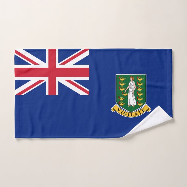 Flagge der Britischen Jungfrau Handtuch (Handtuch)