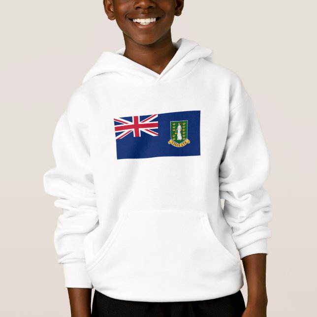 Flagge der Britischen Jungfrau Hoodie (Vorderseite)