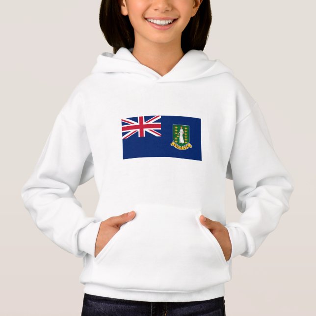 Flagge der Britischen Jungfrau Hoodie (Vorderseite)