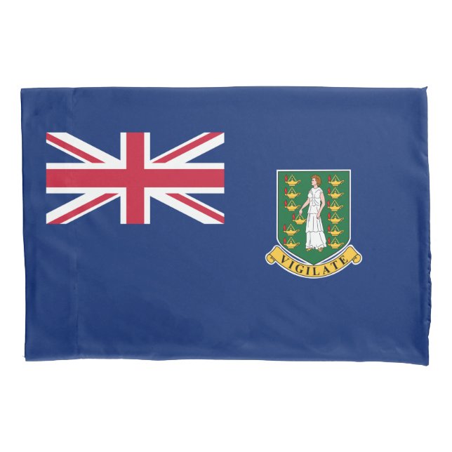 Flagge der Britischen Jungfrau Kissenbezug (Vorderseite)