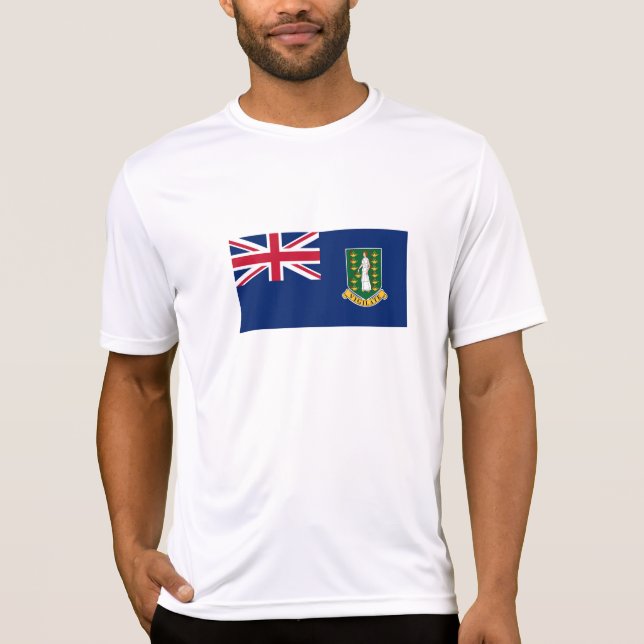 Flagge der Britischen Jungfrau T-Shirt (Vorderseite)
