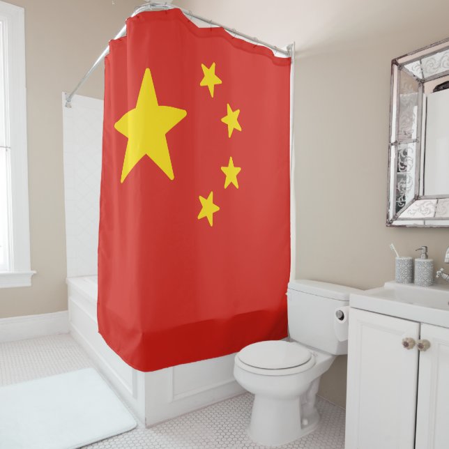 Flagge der China Duschvorhang (Beispiel)