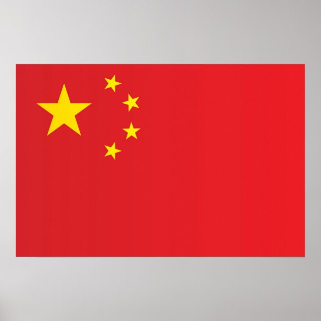 Flagge der China Poster (Vorne)