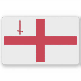 Flagge der City of London, England Aufkleber