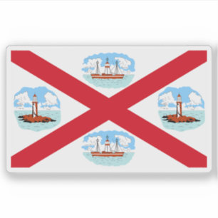 Flagge der Commissioner of Irish Lights, Irland Aufkleber
