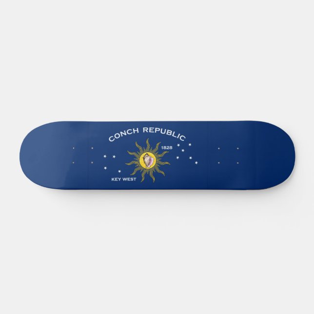 Flagge der Conch-Republik Skateboard (Horizontal)