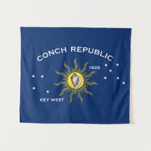Flagge der Conchrepublik, Flagge des Westens der S Wandteppich