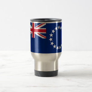 Flagge der Cookinseln - Reise/Tasse des Pendelverk Reisebecher
