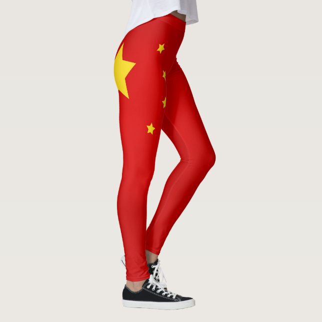 Flagge der Coolen China Leggings (Rechts)