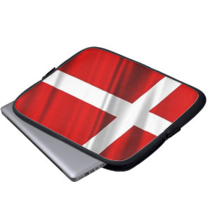 Flagge der Dänemark-Neopren-Laptop-Hülse Laptopschutzhülle