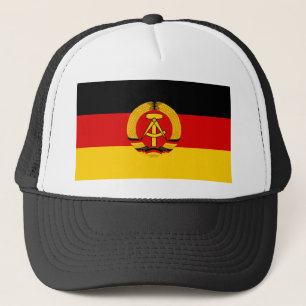 Flagge der DDR - Flagge der DDR (Ostdeutschland) Truckerkappe