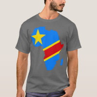 Flagge der Demokratischen Republik Kongo Afrika Ka