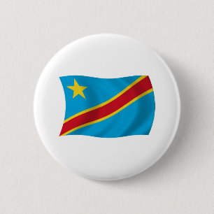 Flagge der Demokratischen Republik Kongo Button
