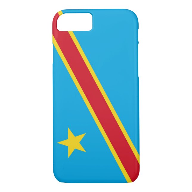 Flagge der Demokratischen Republik Kongo Case-Mate iPhone Hülle (Rückseite)