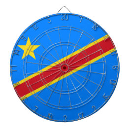 Flagge der Demokratischen Republik Kongo Dartscheibe