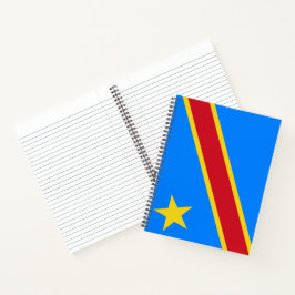 Flagge der Demokratischen Republik Kongo Notizbuch