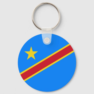 Flagge der Demokratischen Republik Kongo Schlüsselanhänger