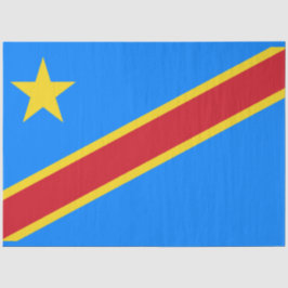 Flagge der Demokratischen Republik Kongo Seidenpapier