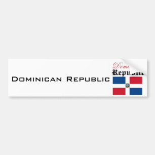 Flagge der Dominikanischen Republik Autoaufkleber