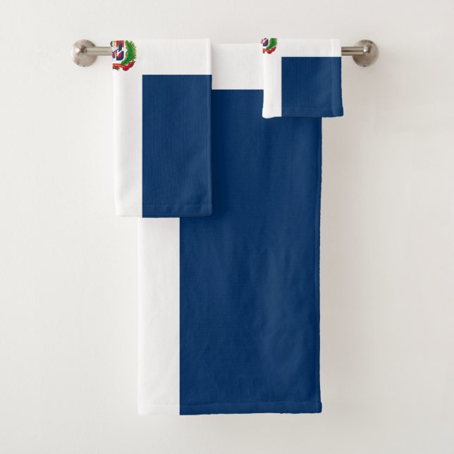 Flagge der Dominikanischen Republik Badhandtuch Set (Insitu)