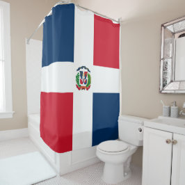 Flagge der Dominikanischen Republik Duschvorhang