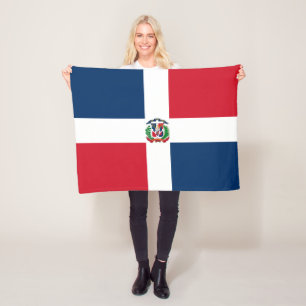 Flagge der Dominikanischen Republik Fleecedecke