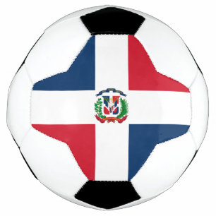 Flagge der Dominikanischen Republik Fußball
