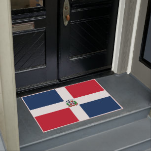 Flagge der Dominikanischen Republik Fußmatte