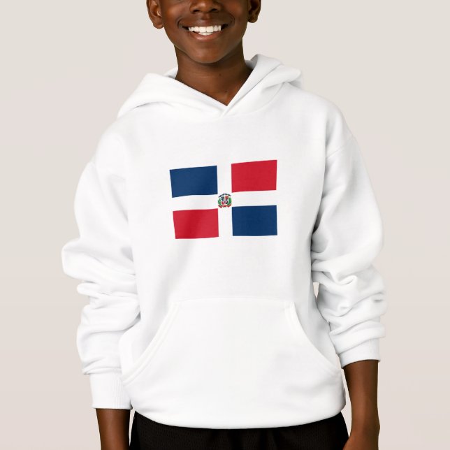 Flagge der Dominikanischen Republik Hoodie (Vorderseite)