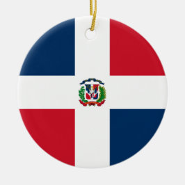 Flagge der Dominikanischen Republik Keramik Ornament