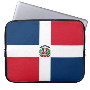 Flagge der Dominikanischen Republik Laptopschutzhülle