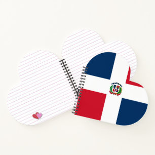 Flagge der Dominikanischen Republik Notizbuch