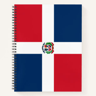 Flagge der Dominikanischen Republik Notizbuch