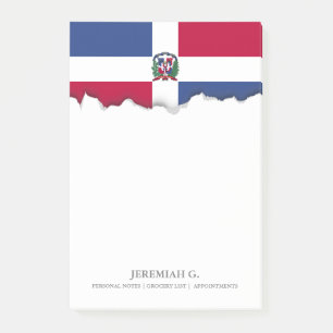 Flagge der Dominikanischen Republik Post-it Klebezettel