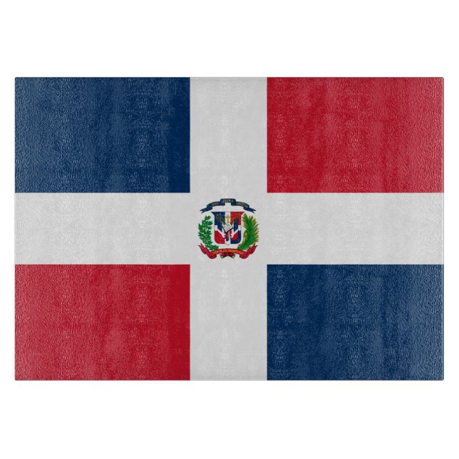 Flagge der Dominikanischen Republik Schneidebrett (Vorderseite)