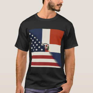 Flagge der Dominikanischen Republik   US D.R. Men  T-Shirt