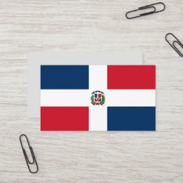 Flagge der Dominikanischen Republik Visitenkarte