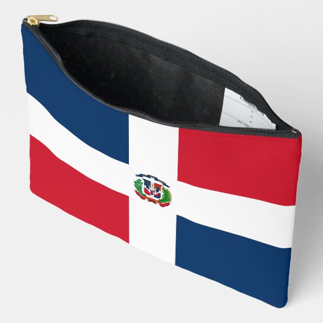 Flagge der Dominikanischen Republik Zubehörtasche (Offen)